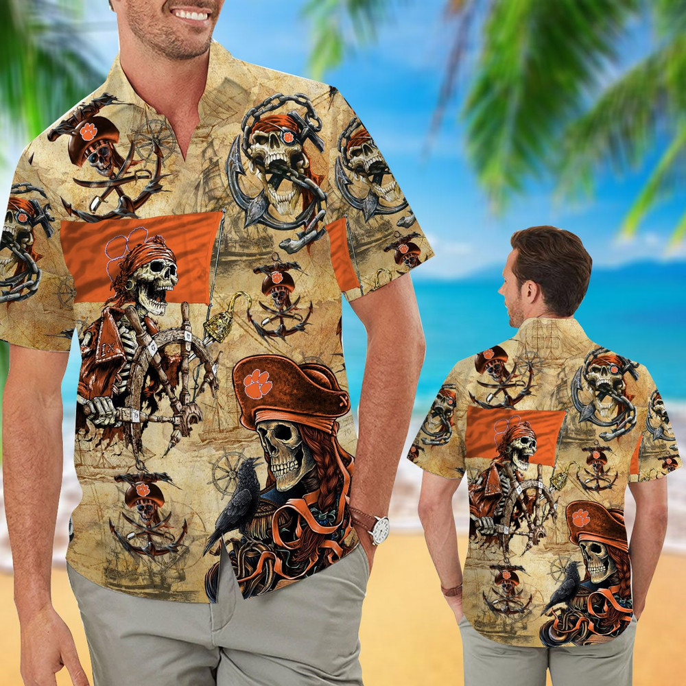 Clemson Tigers Pirates Retro Hawaiian Shirt Hot Trendy Summer 2024