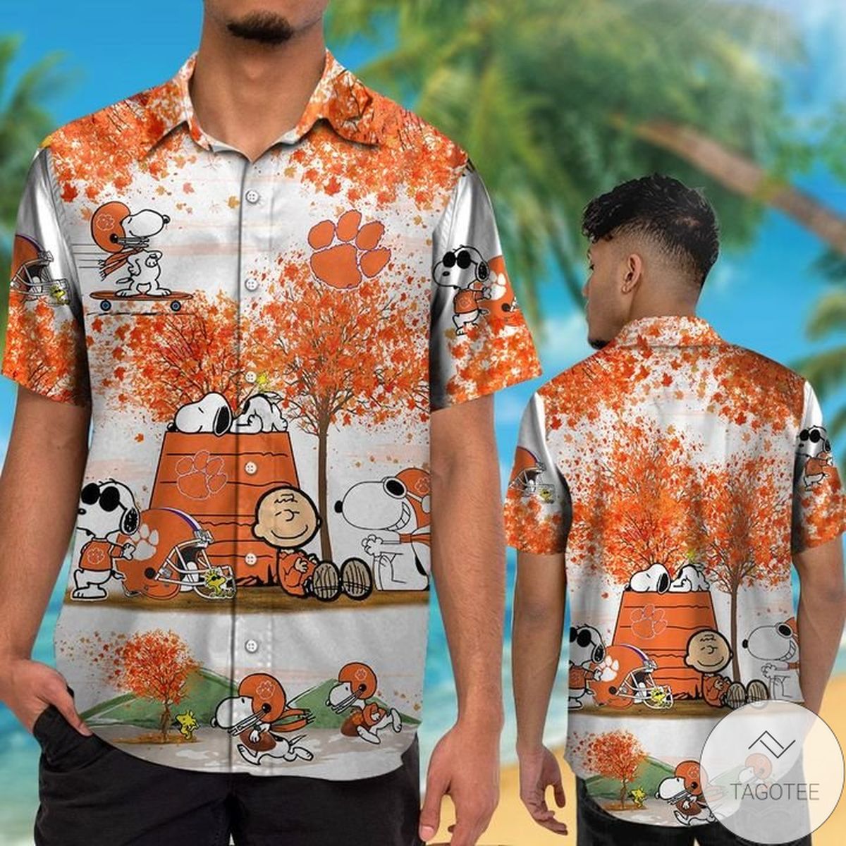 Clemson Tigers Snoopy Autumn Hawaiian Shirt