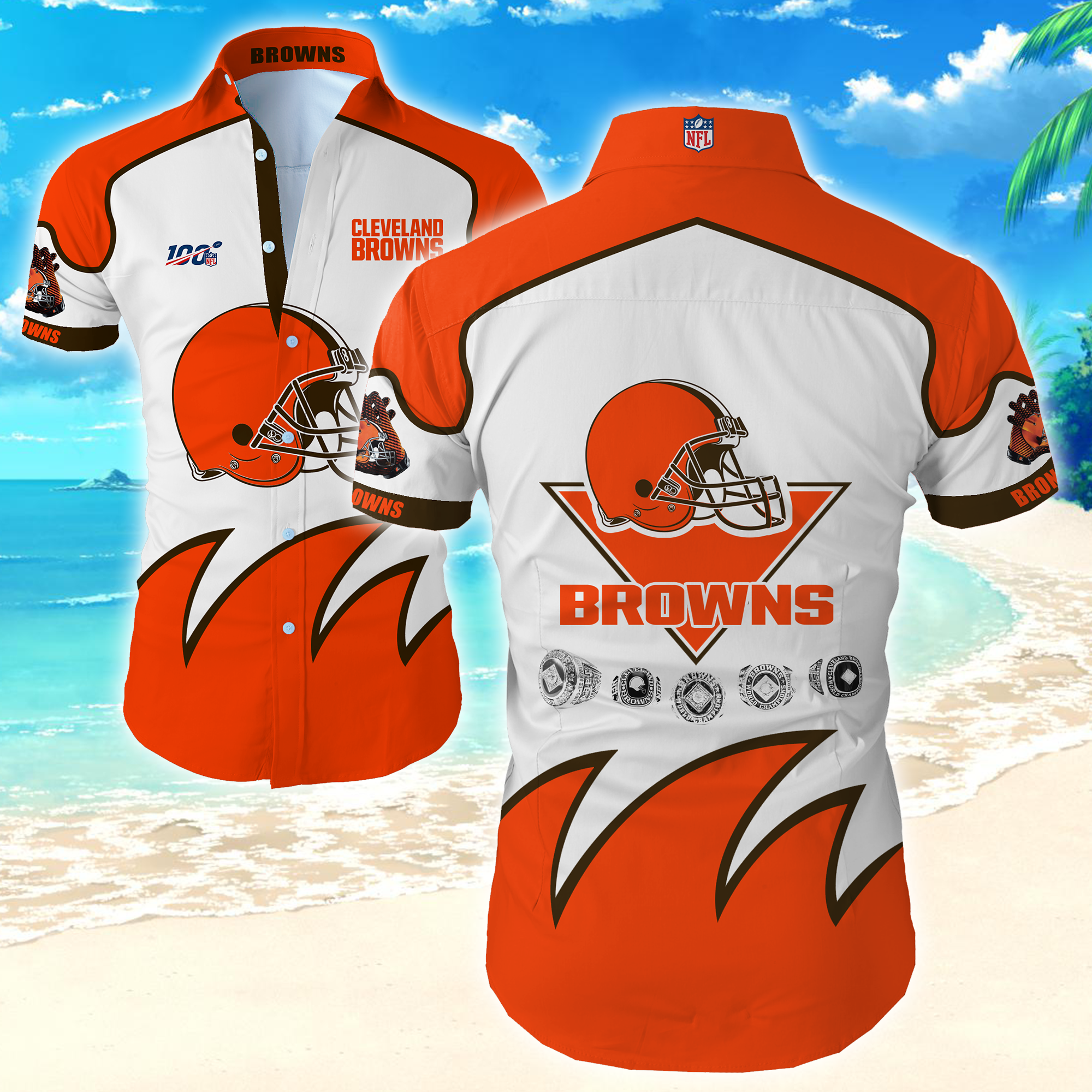 Cleveland Browns Hawaiian Shirt Summer Button Up