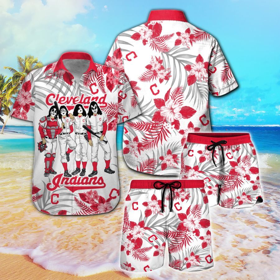 Cleveland Indians & Kiss Hawaiian Shirt Hot Trendy Summer 2024