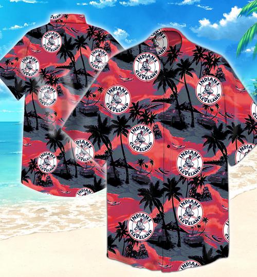 Cleveland Indians Hawaiian Shirt Summer Button Up