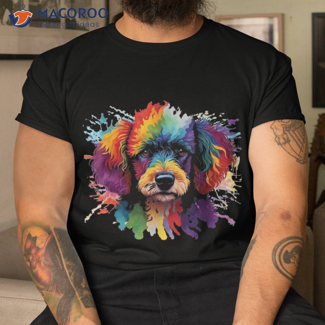 Colorful Poodle Pop Art – Dog Lover Pet Breeder Canine Shirt