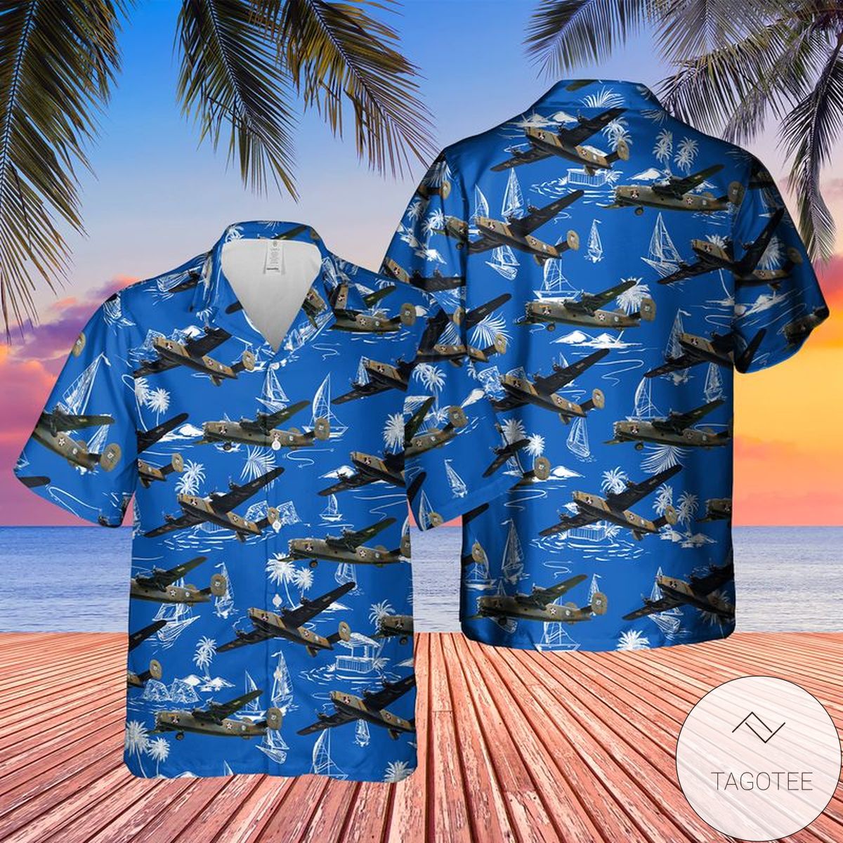 Consolidated B-24 Liberator Diamond Lil Hawaiian Shirt