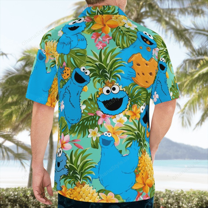 Cookie Monster Muppets Hawaiian Shirt