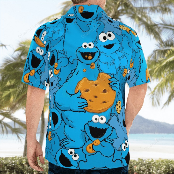 Cookie Monster Muppets Tropical Hawaiian Shirt