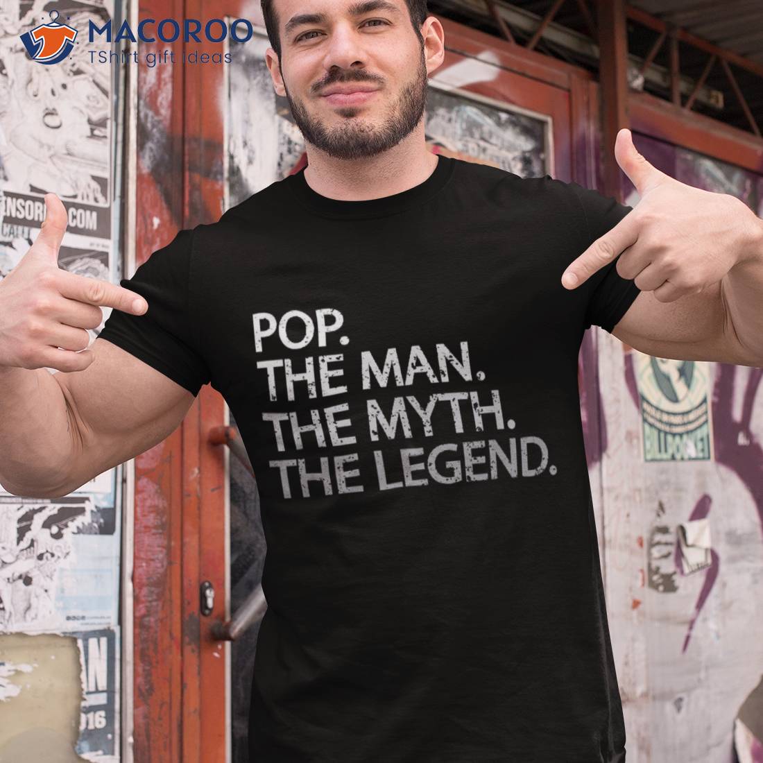 Cool Father, Dad & Grandpa Shirt – Pop The Man Myth Tees