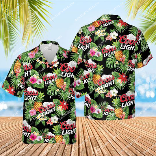 Coors Light Beer Summer Tropical All Over Print Hawaiian Shirt
