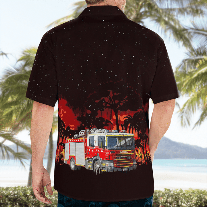Country Fire Authority Cfa Heavy Pumper Hawaiian Shirt