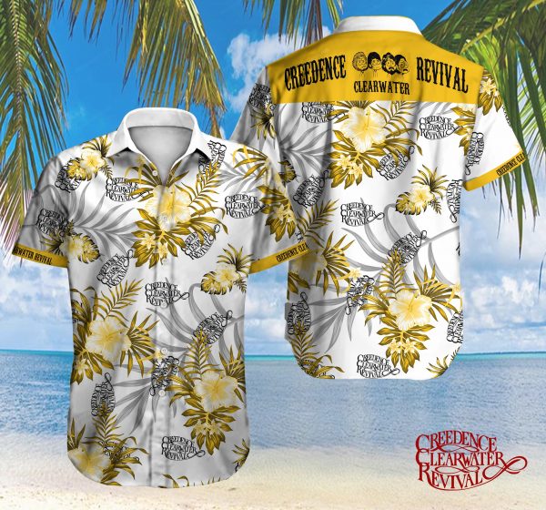 Creedence Clearwater Revival Hawaiian Shirt Summer Button Up