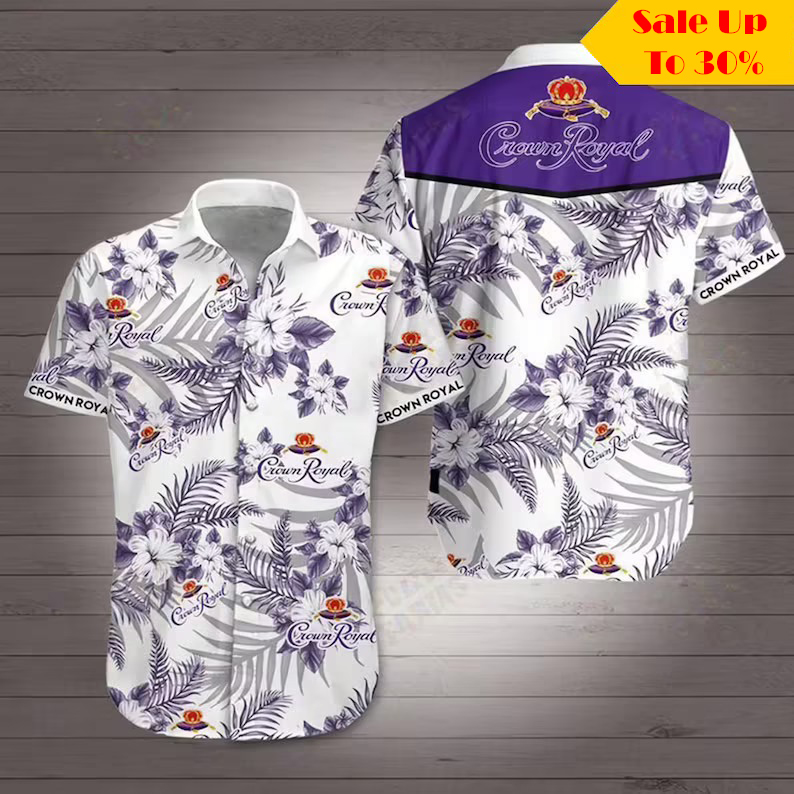 Crown Royal Canadian Whisky Hawaiian Shirt