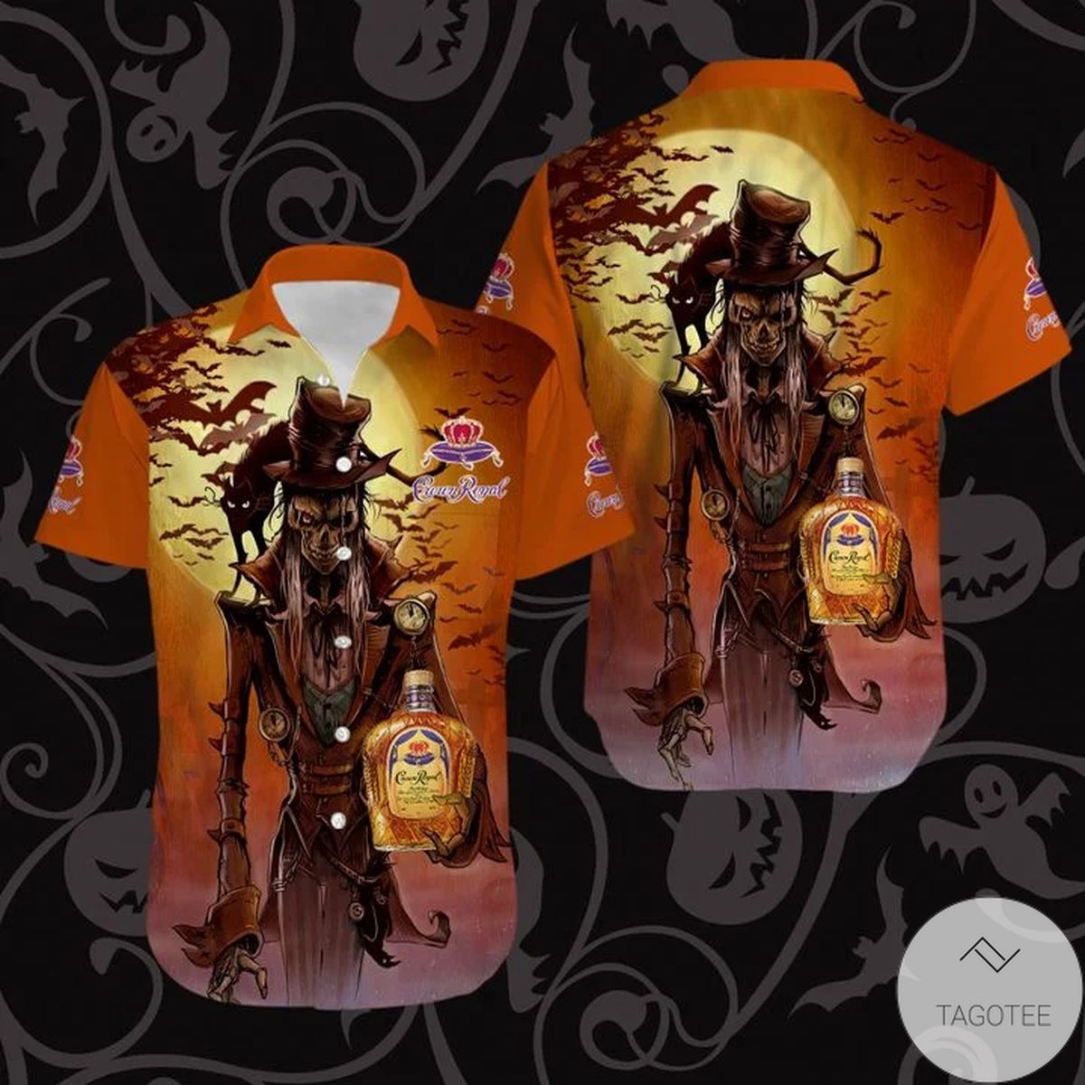 Crown Royal Creepy Halloween Hawaiian Shirt