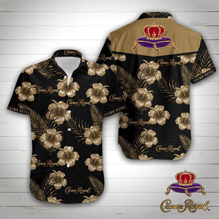 Crown Royal Hawaiian Shirt Summer Button Up