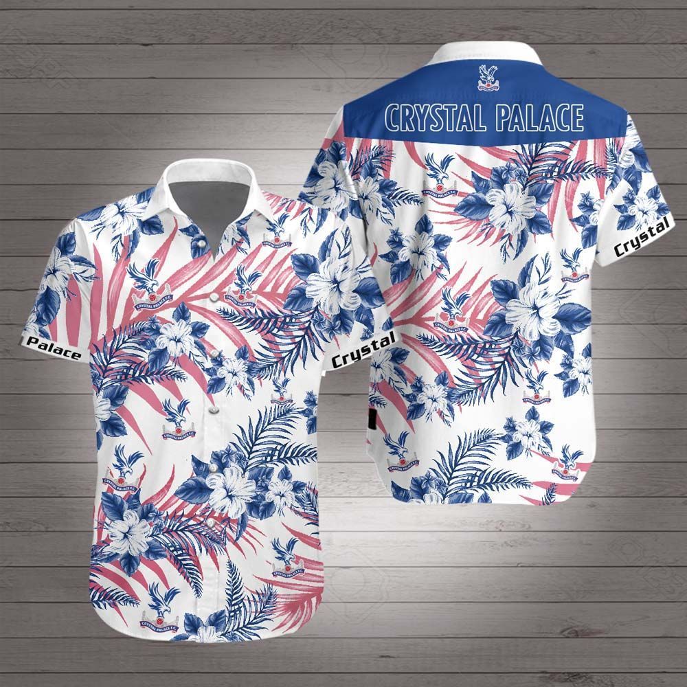 Crystal Palace Hawaiian Shirt Summer Button Up