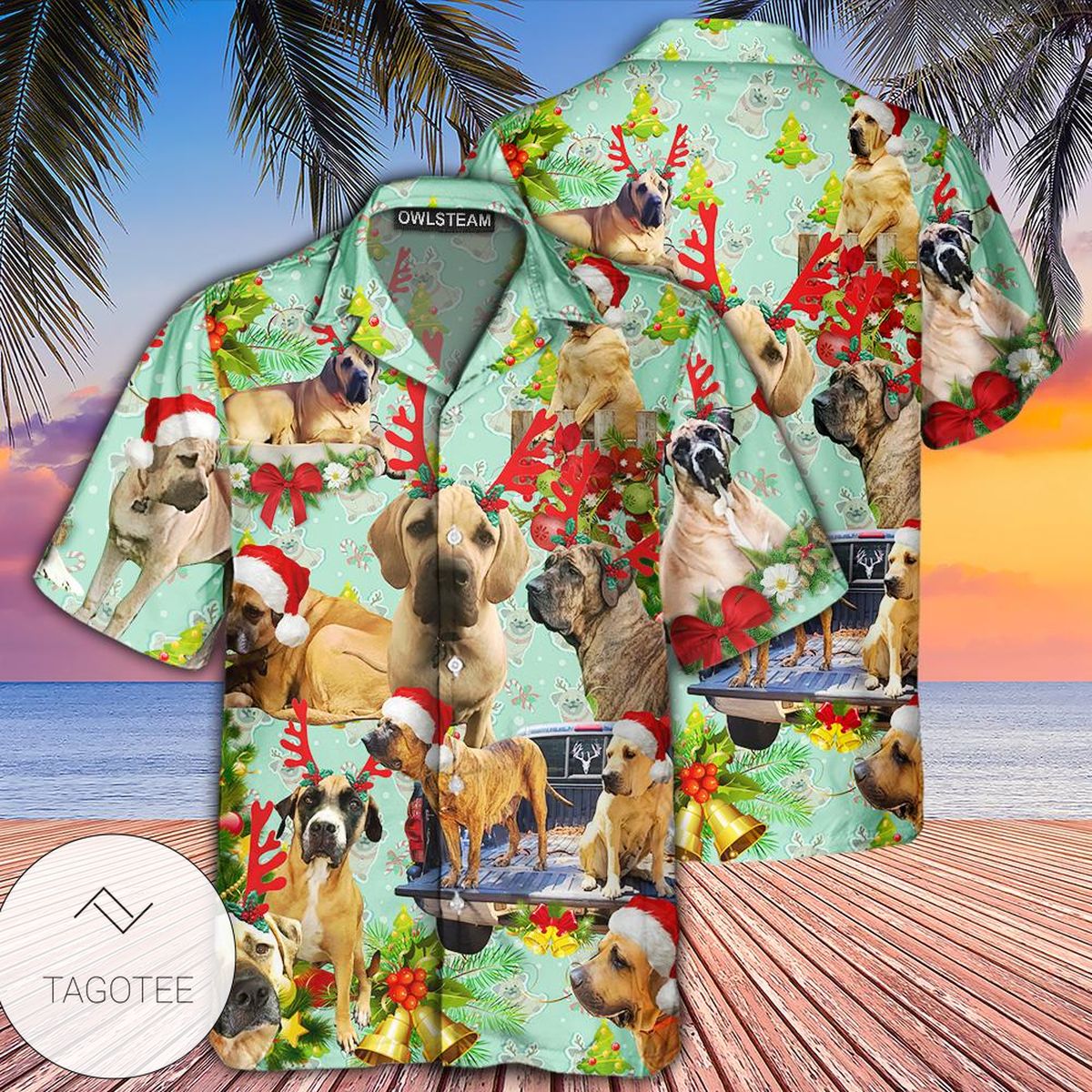 Cute Dogs Merry Christmas Hawaiian Shirt