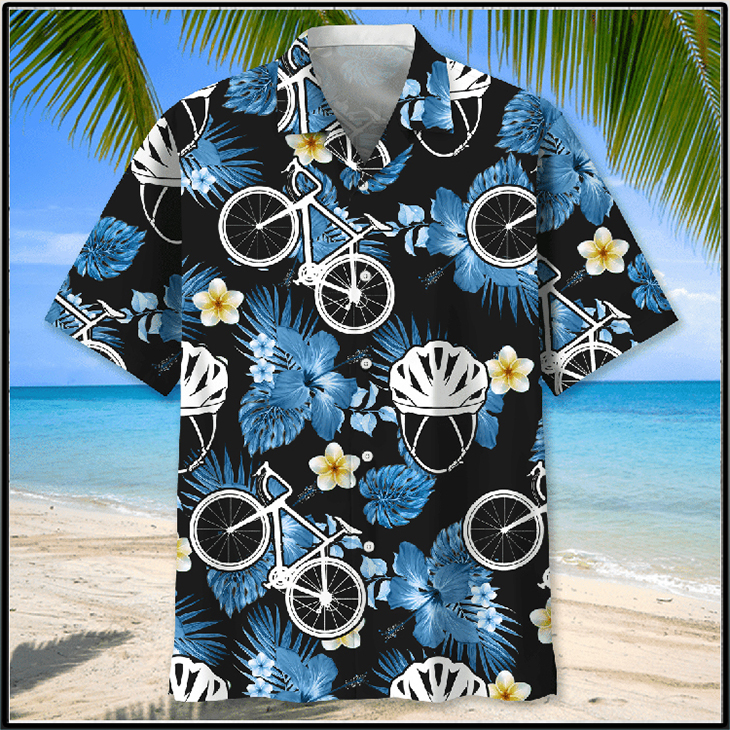 Cycling Nature Hawaiian Shirt