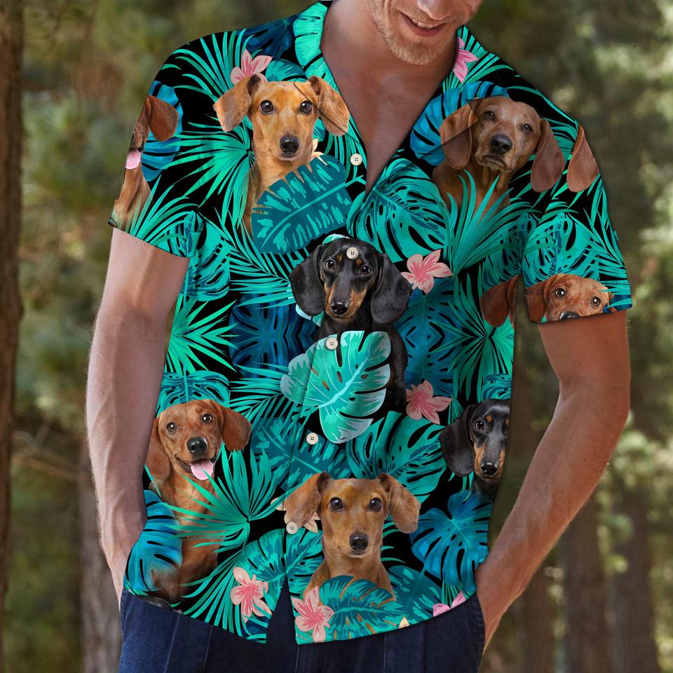 Dachshund Tropical Hawaiian Shirt