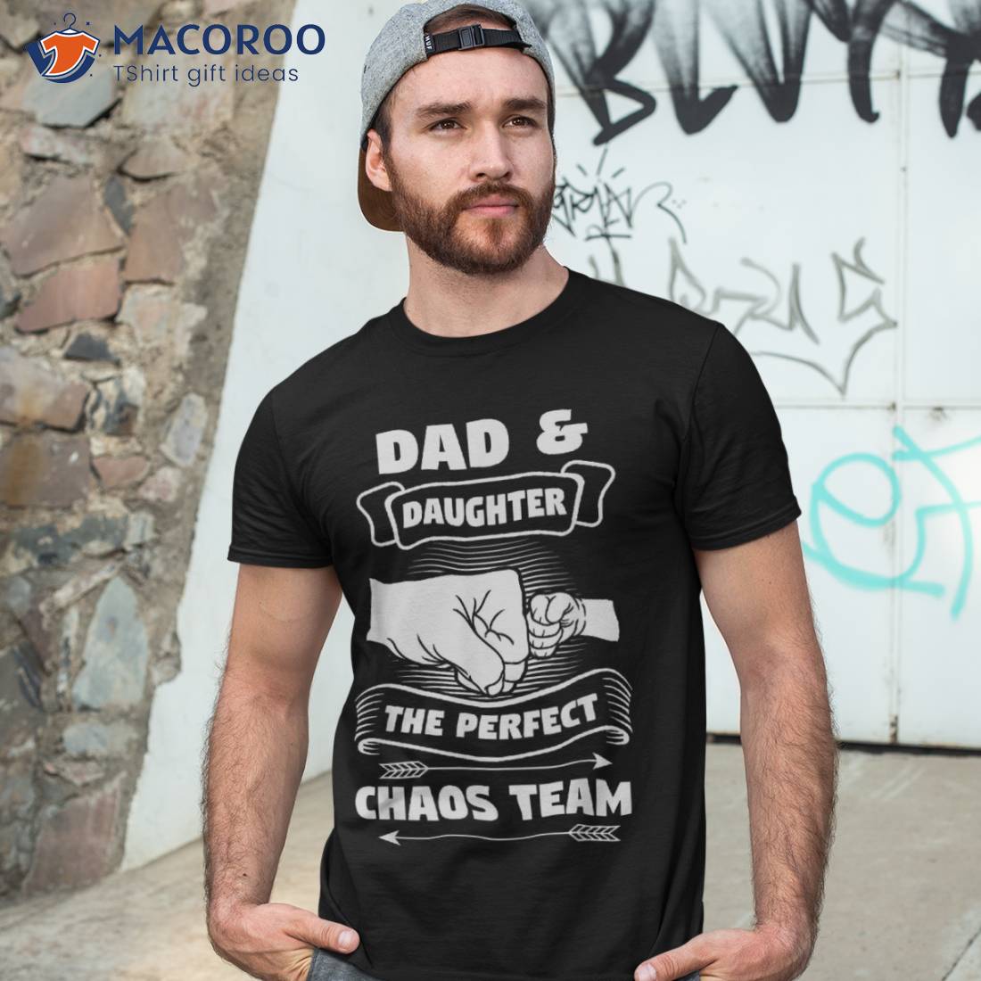 Dad Daughter A Perfect Chaos Team Father Gift Shirt