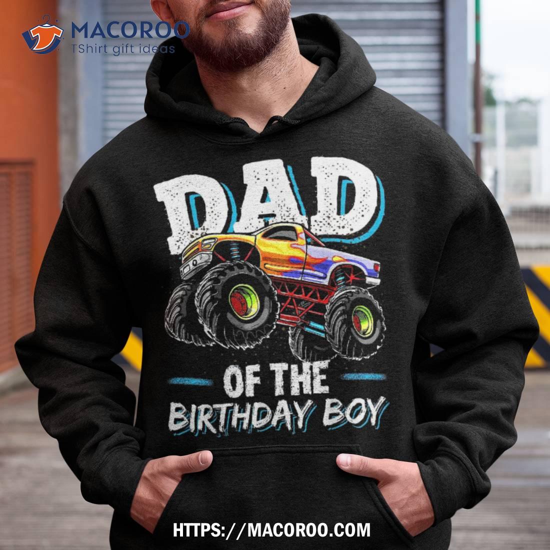 Dad Of The Birthday Boy Monster Truck Novelty Gift Shirt