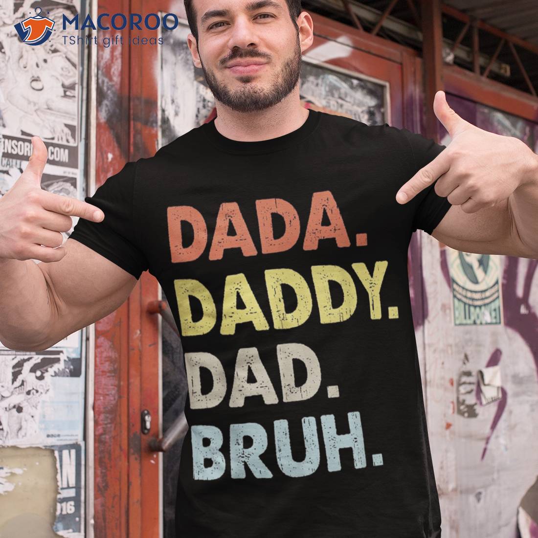 Dada Daddy Dad Bruh Fathers Day Funny Vintage Shirt