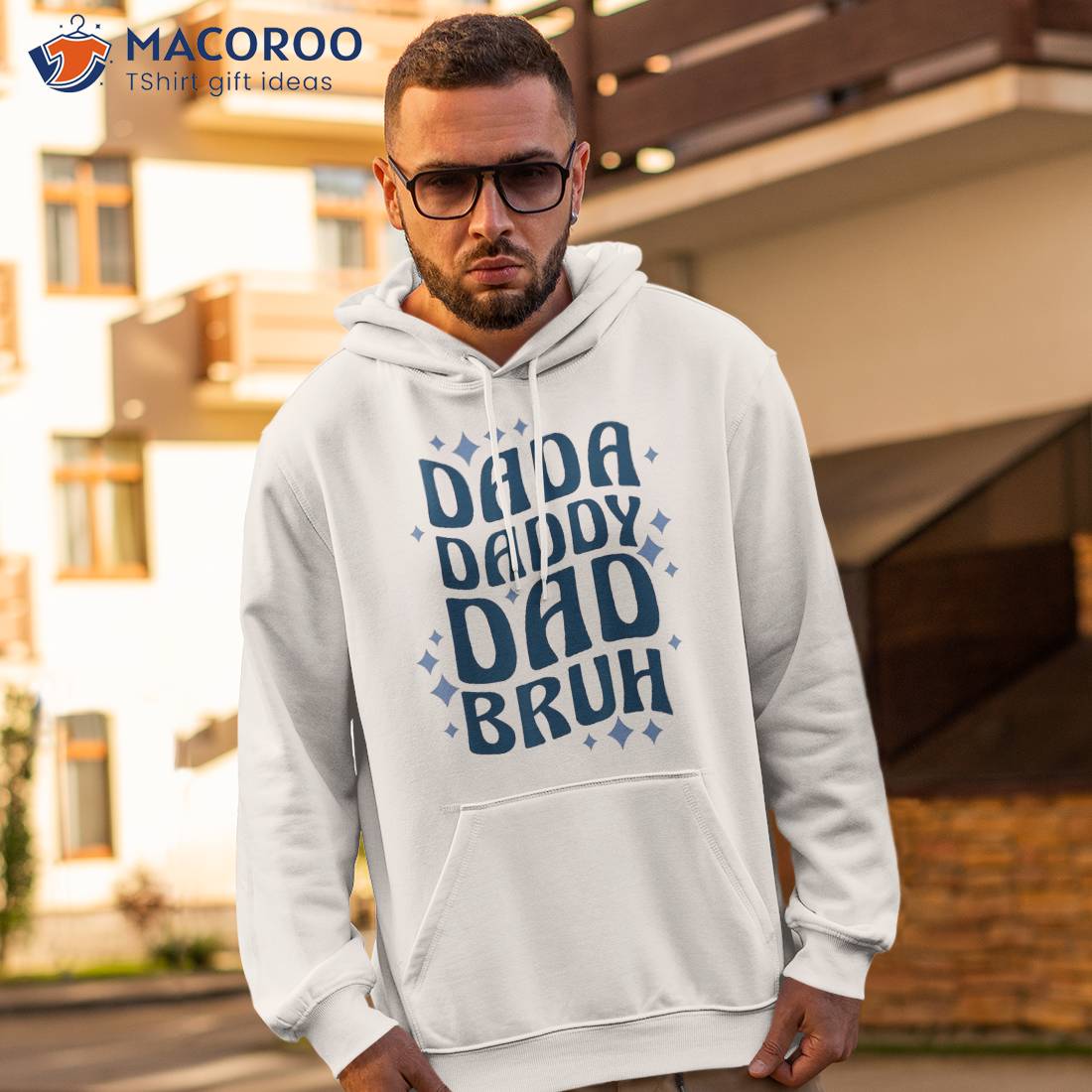 Dada Daddy Dad Bruh Fathers Day Groovy Funny Father Gifts Shirt