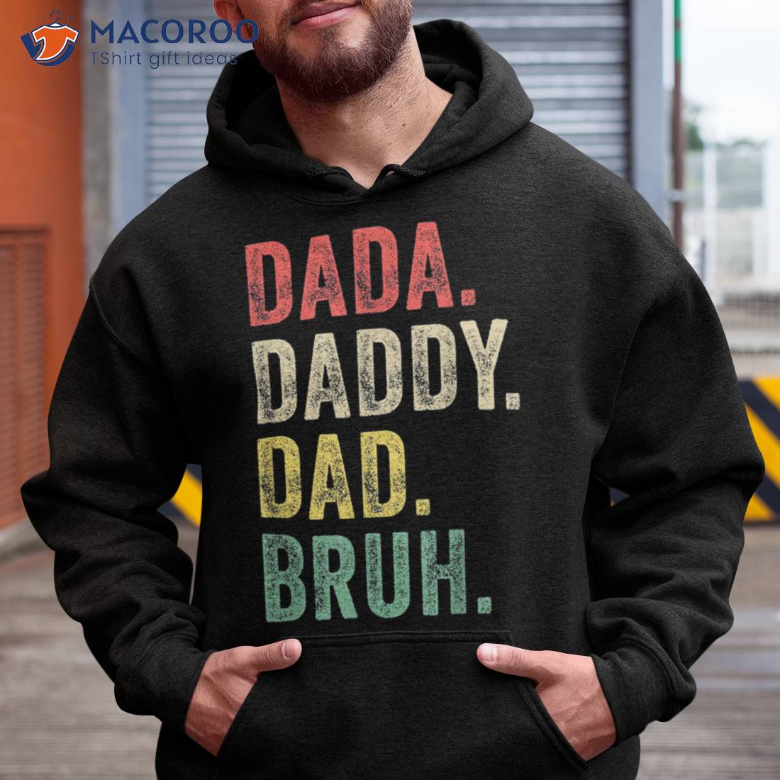 Dada Daddy Dad Bruh Fathers Day Vintage Funny Father Shirt