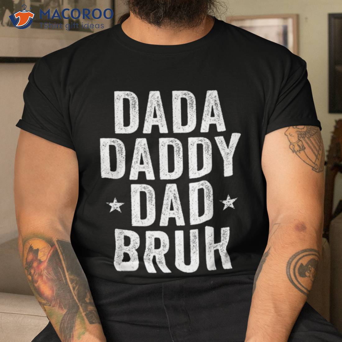 Dada Daddy Dad Bruh Fathers Day Vintage Funny Father Shirt