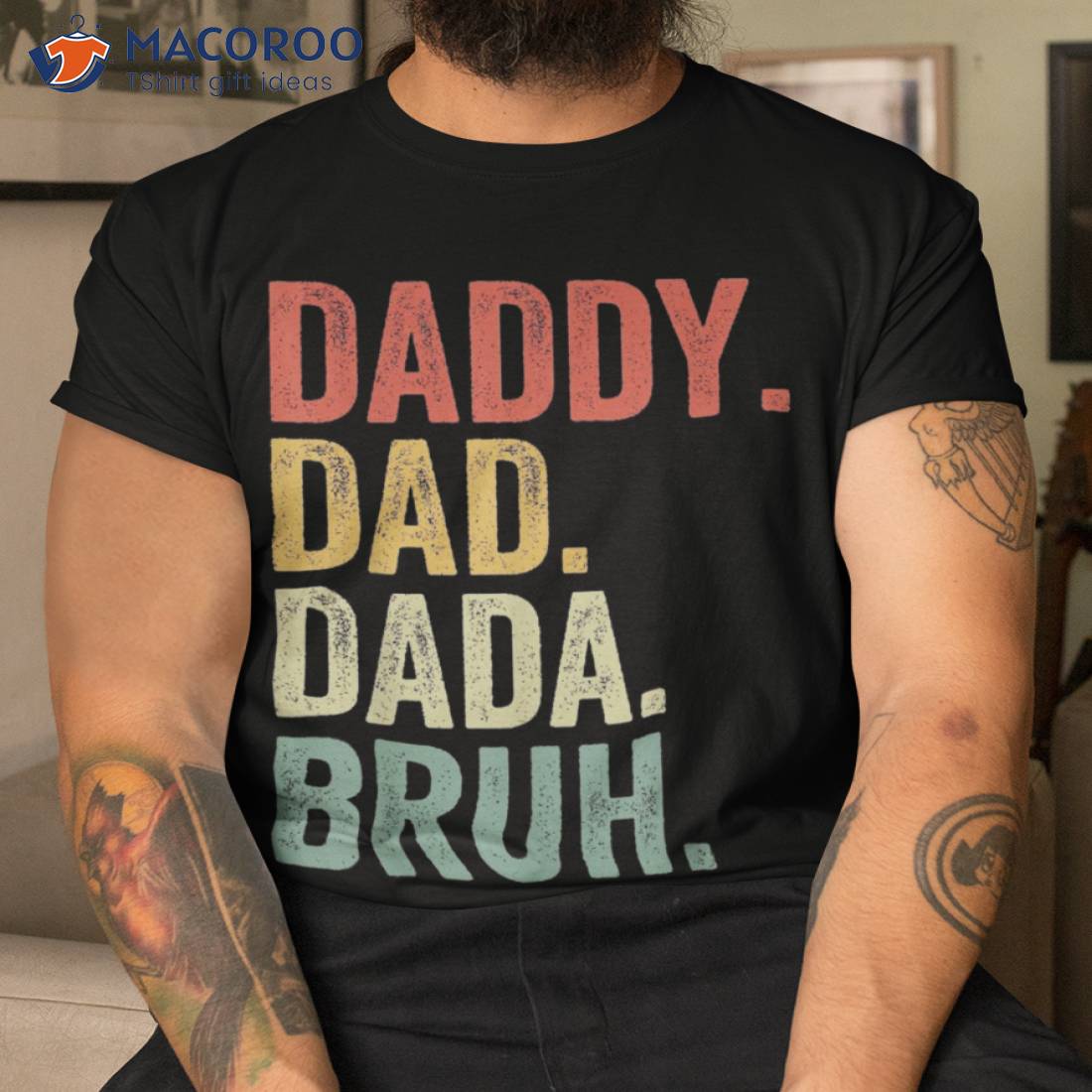 Dada Daddy Dad Father Funny Fathers Day Vintage Shirt