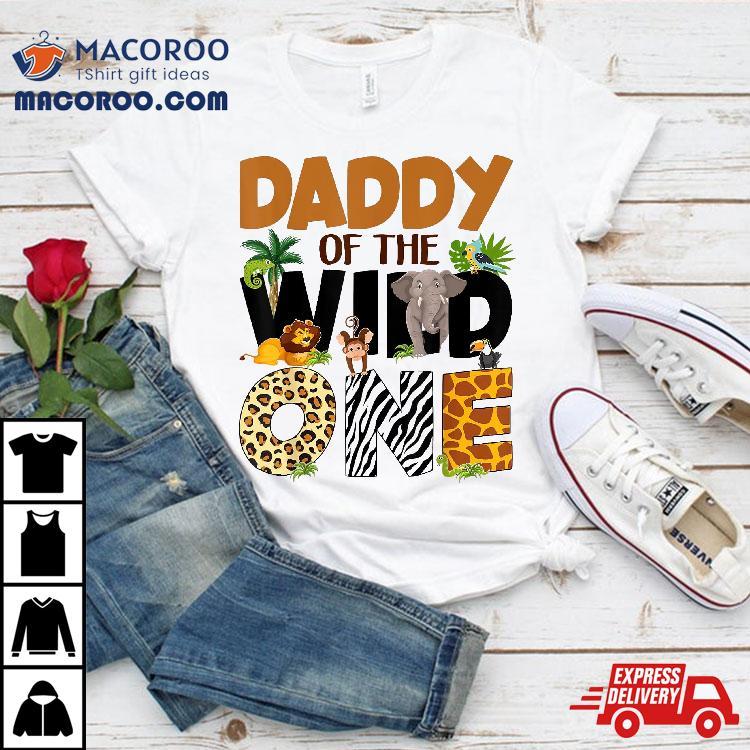 Daddy Of The Birthday Wild One Safari Dad And Mom Boy Family Shirt