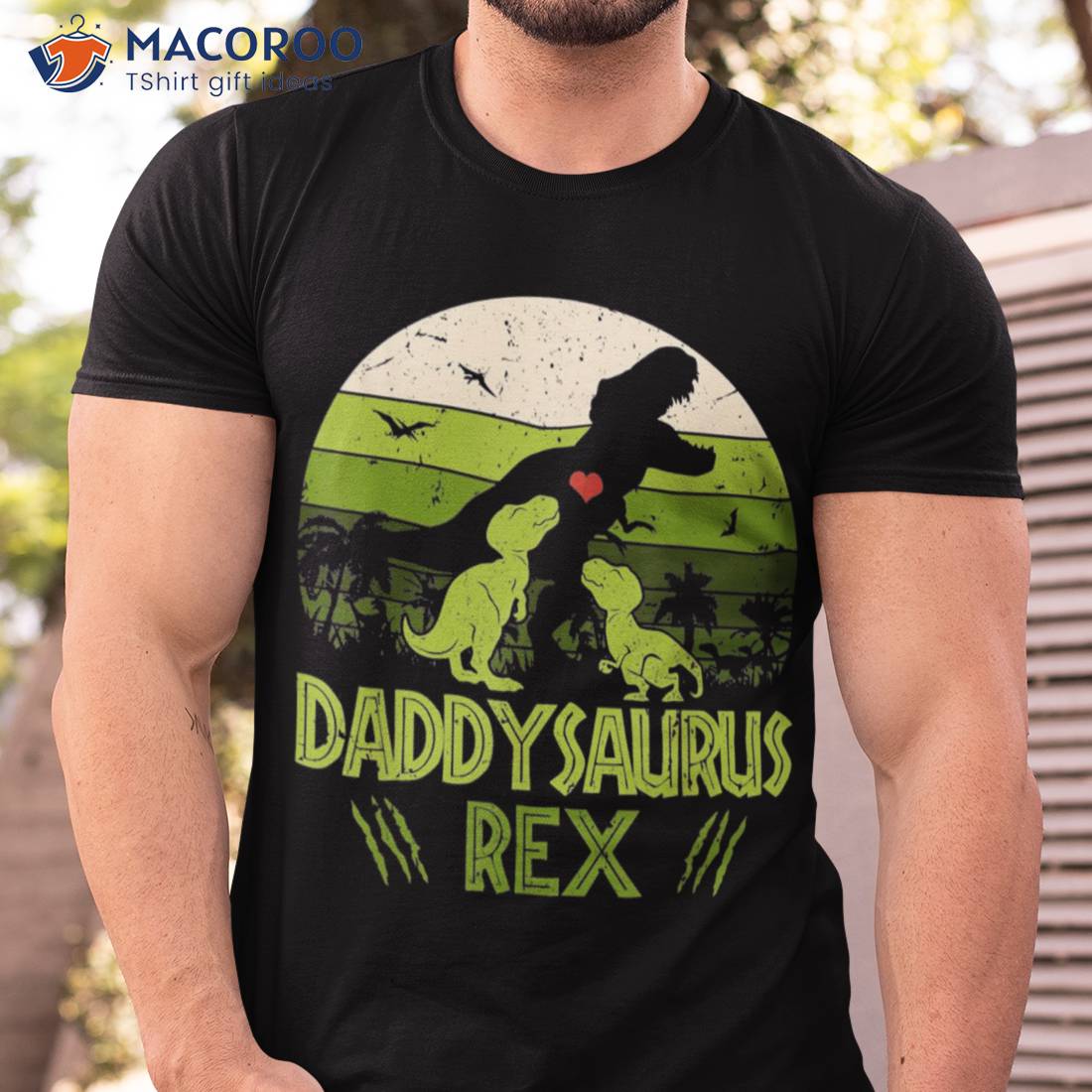 Daddysaurus Rex Gift Ideas For Father T-Shirt