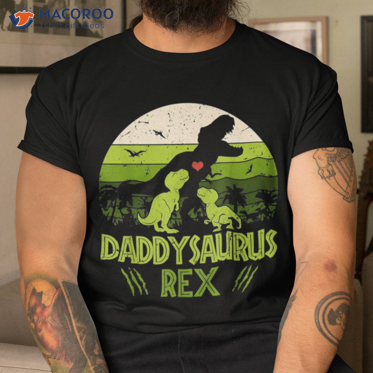 Daddysaurus Rex Gift Ideas For Father T-Shirt