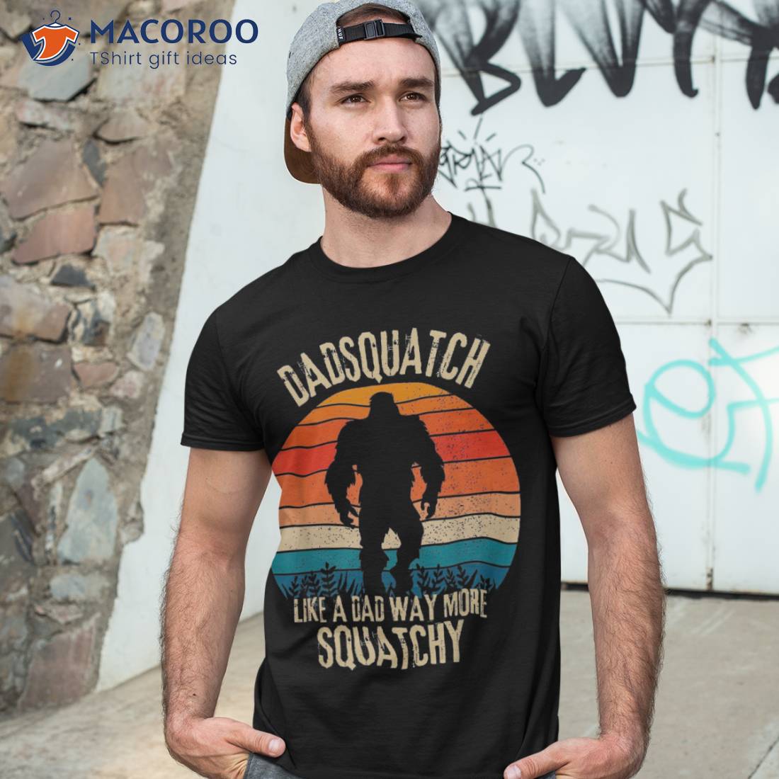 Dadsquatch Like A Dad Way More Squatchy Funny Bigfoot Shirt