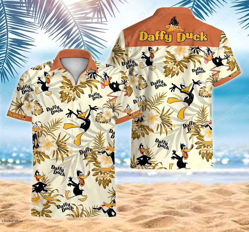 Daffy Duck Bugs Bunny Cartoon Warner Bros Hawaiian Shirt