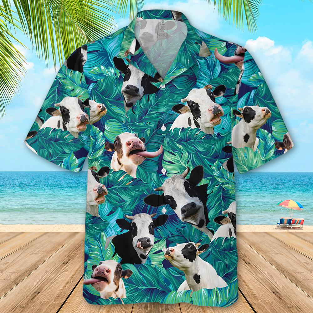 Dairy Cow Cattle Hawaiian Shirt