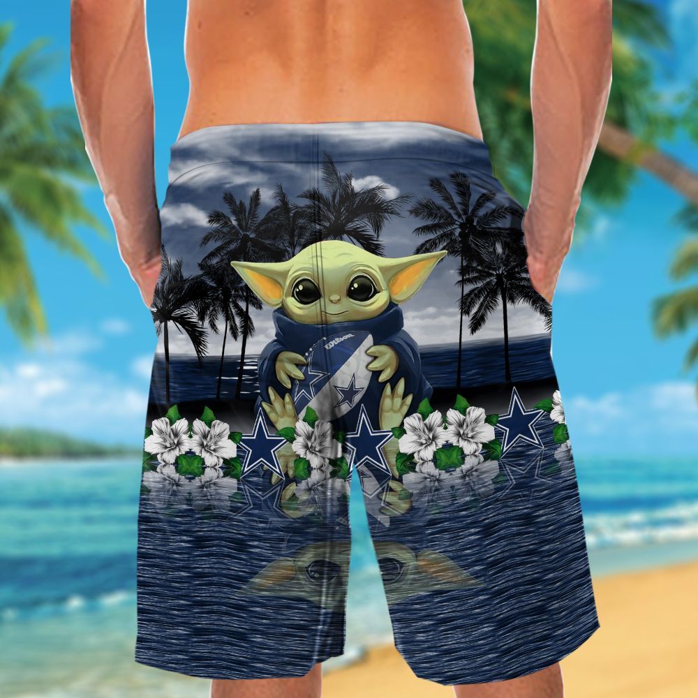 Dallas Cowboys & Baby Yoda Hawaiian Shirt Hot Trendy Summer 2024