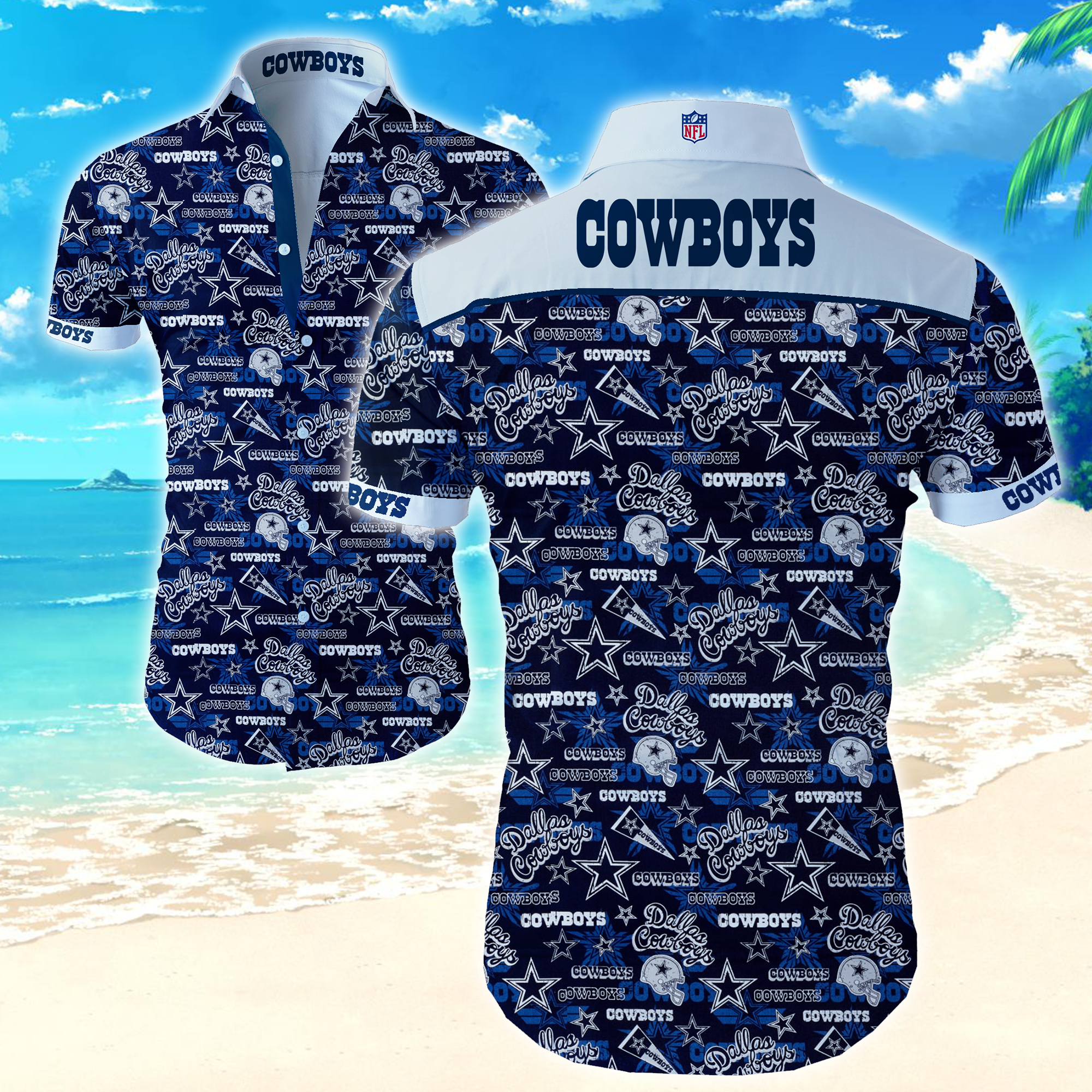 Dallas Cowboys Hawaiian Shirt Summer Button Up