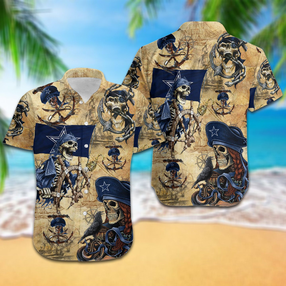 Dallas Cowboys Pirates Retro Hawaiian Shirt Hot Trendy Summer 2024