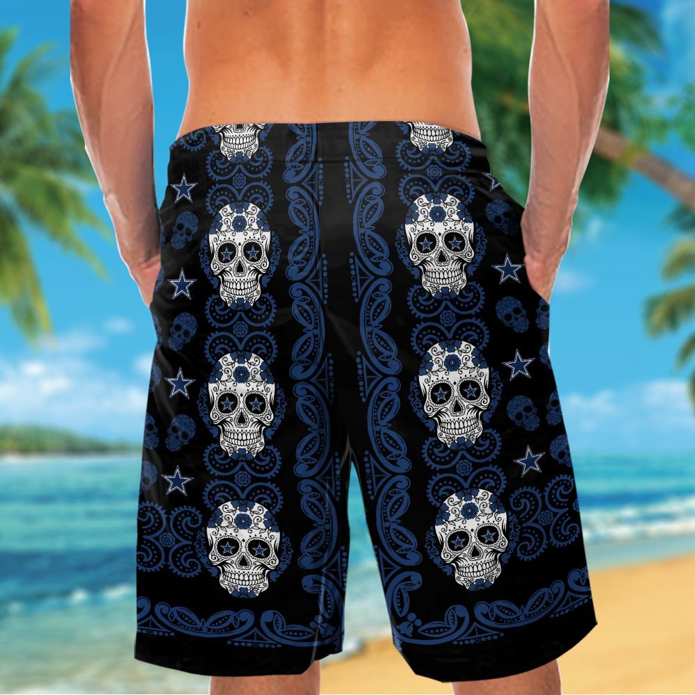 Dallas Cowboys Skull Hawaiian Shirt Hot Trendy Summer 2024