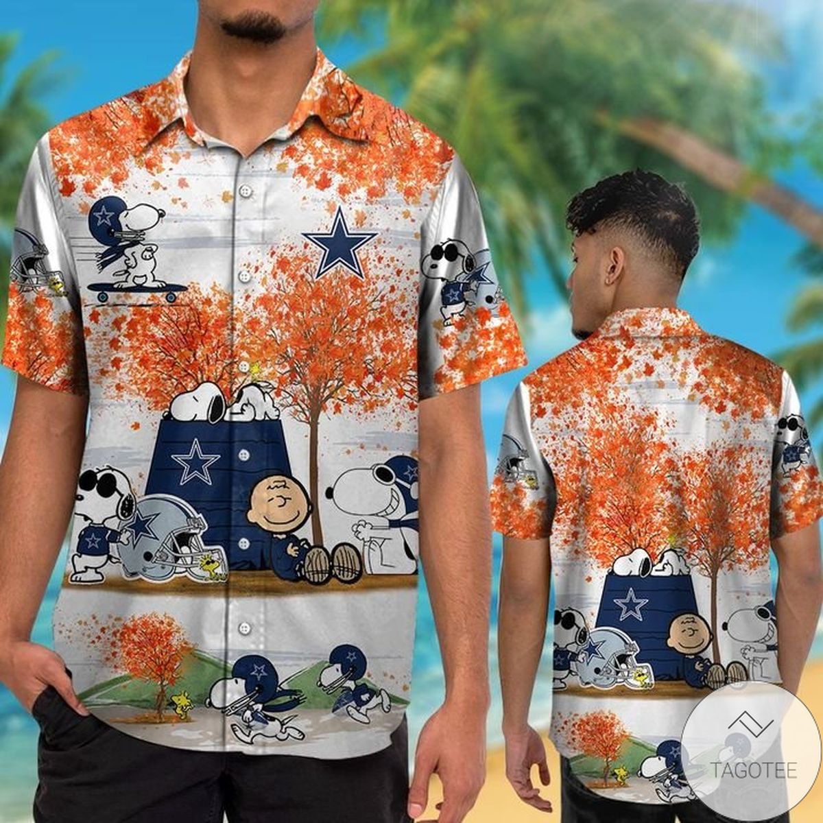 Dallas Cowboys Snoopy Autumn Hawaiian Shirt