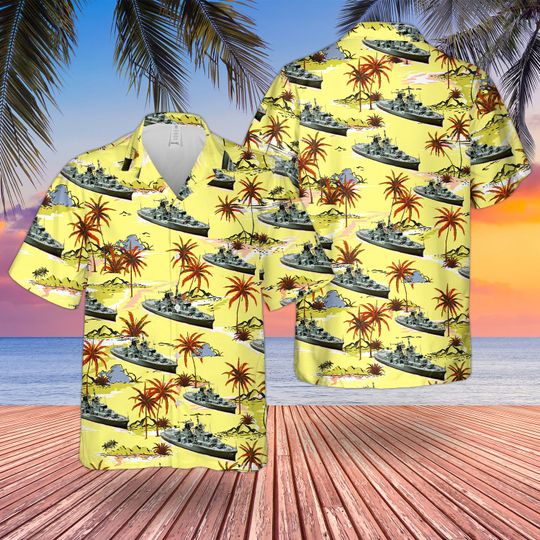 Daring Class Destroyer Hawaiian Shirt