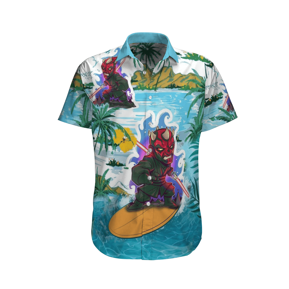 Darth Maul Surfing Hawaiian Shirt