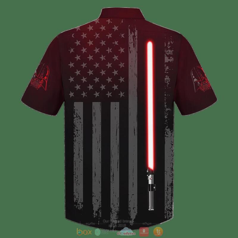 Darth Vader American Flag Hawaiian Shirt