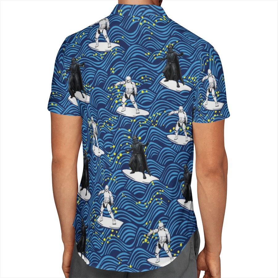 Darth Vader And Stormtrooper Surfing Star Wars Hawaiian Shirt