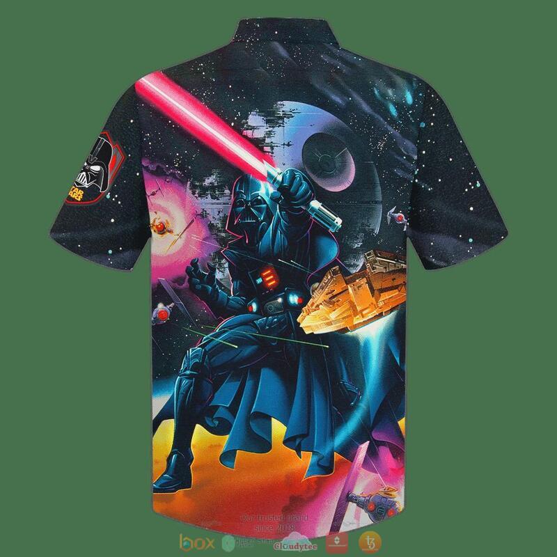 Darth Vader Color Galaxy Hawaiian Shirt