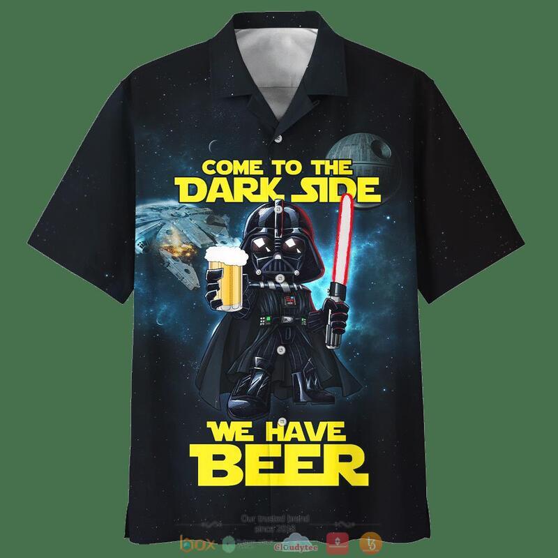 Darth Vader Come To Dark Side We Have Beer Hawaiian Shirt