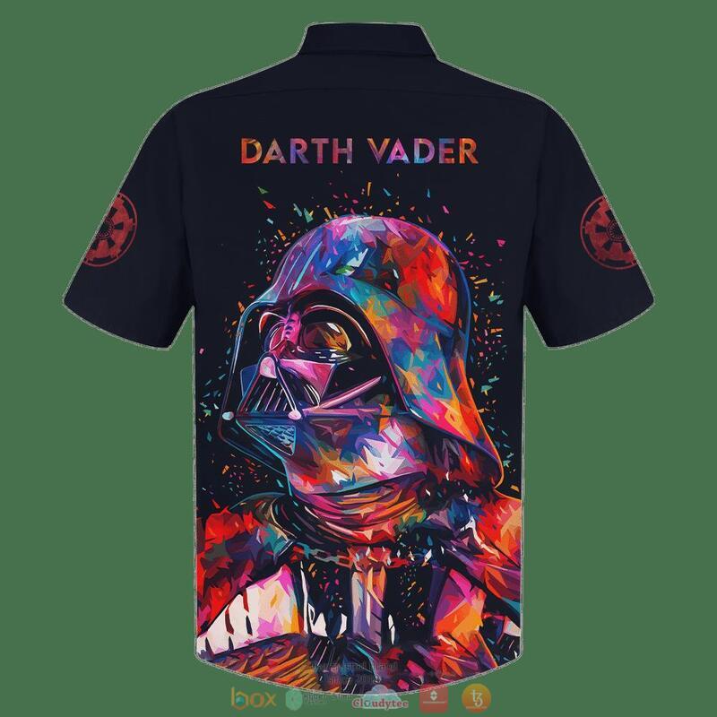 Darth Vader Patchy Color Hawaiian Shirt