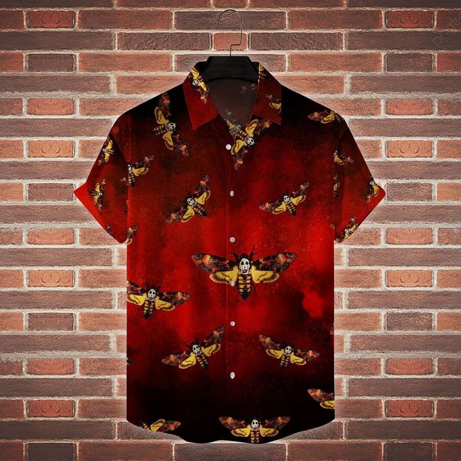 Death Moth The Silence Of The Lamb Horror Movie Hawaiian Shirt