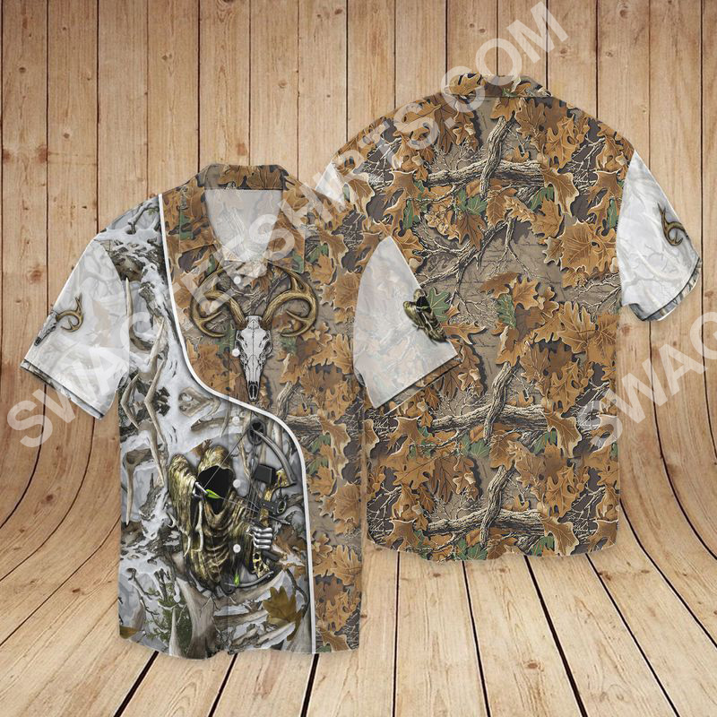 Deer Hunting All Over Printed Hawaiian Shirt