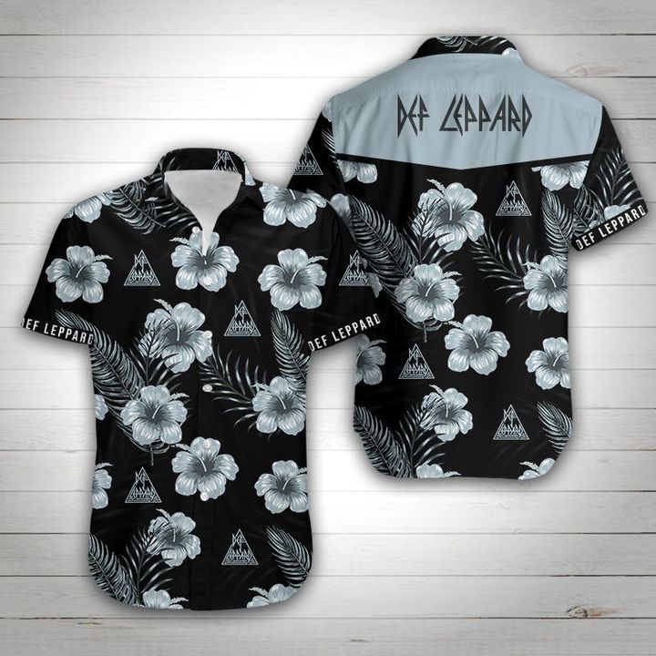 Def Leppard Hawaiian Shirt Summer Button Up