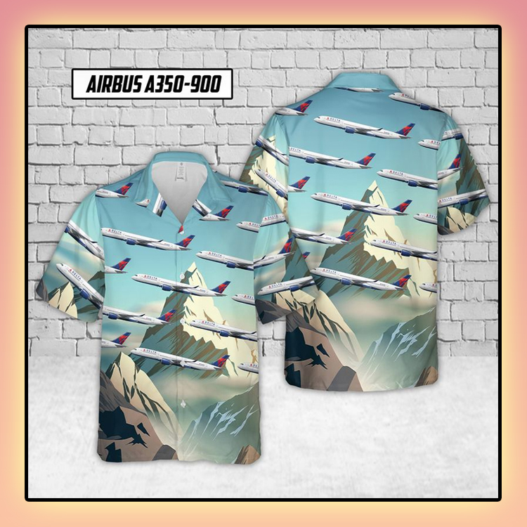 Delta Airbus Hawaiian Shirt