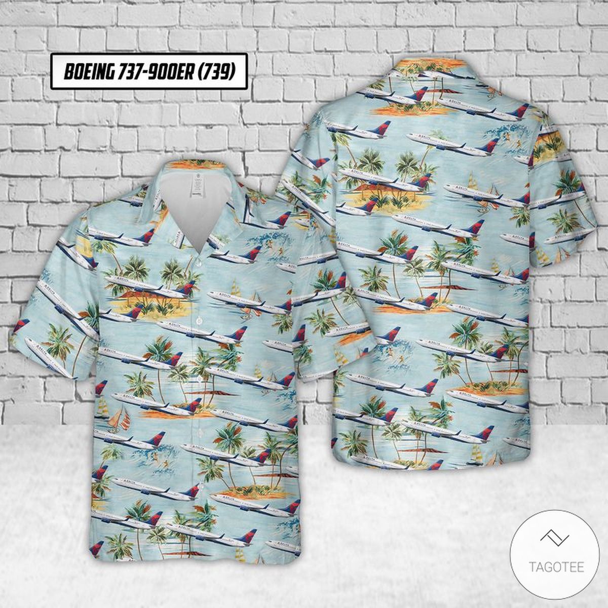 Delta Boeing 737-900Er Hawaiian Shirt